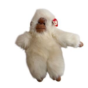 TY Classic Tango the White Monkey Plush Stuffed Animal Vintage 11"